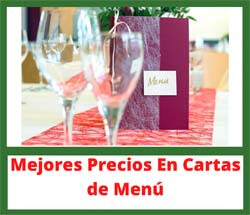 Cartas de menú personalizadas para restaurantes y cafeterías