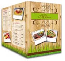 Cartas de menú personalizadas para restaurantes y cafeterías