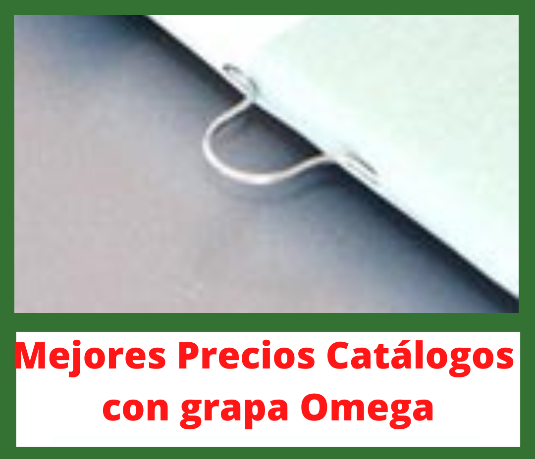 Catálogos con grapas omega personalizados