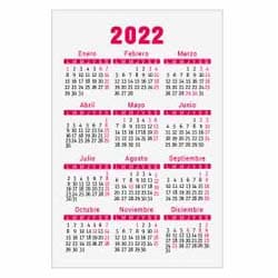 Calendarios de bolsillo personalizados con logotipo y diseño corporativo